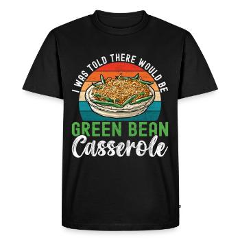 Green Bean Casserole - Men's Premium Organic T-Shirt - black - Front - Nico (187cm)
