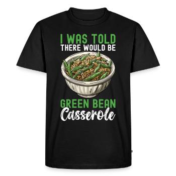 Green Bean Casserole - Men's Premium Organic T-Shirt - black - Front - Nico (187cm)