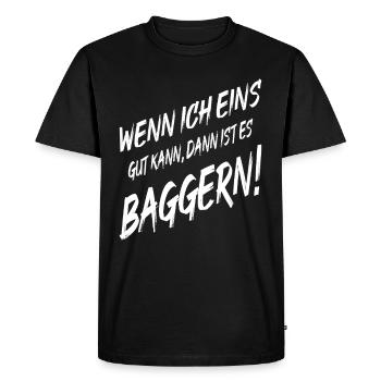 Conducteur d’excavatrice Je peux en creuser un - T-shirt Premium bio Homme - noir - Devant - Nico (187cm)