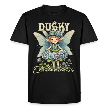 Fairycore Fairy Gothic - Men's Premium Organic T-Shirt - black - Front - Nico (187cm)