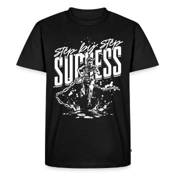 Marathon Marathons Coureurs Running - T-shirt Premium bio Homme - noir - Devant - Nico (187cm)