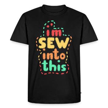 Polsterer Polsterin Polsterei I'm Sew Into This - Men's Premium Organic T-Shirt - black - Front - Nico (187cm)