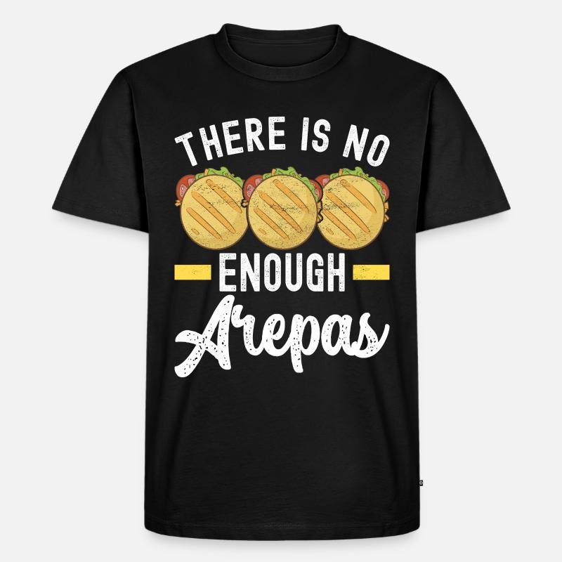 Venezolanische Arepas - Männer Premium Bio T-Shirt - Schwarz