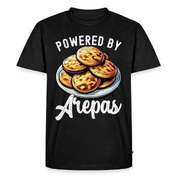 Arepas vénézuélienne - T-shirt Premium bio Homme - noir - Devant - Nico (187cm)