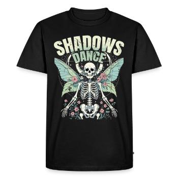 Fairycore Fairy Gothic Shadows Dance - Men's Premium Organic T-Shirt - black - Front - Nico (187cm)