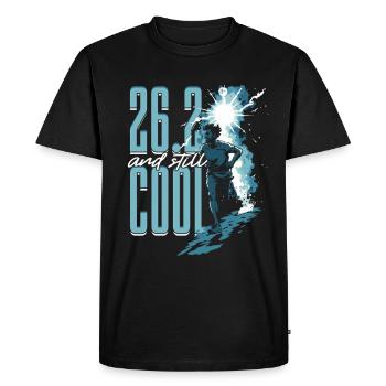 Marathon Marathon Runner 26.2 And Still Cool - Men's Premium Organic T-Shirt - black - Front - Nico (187cm)