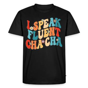 ChaCha Danse Danse Je parle couramment Cha Cha - T-shirt Premium bio Homme - noir - Devant - Nico (187cm)