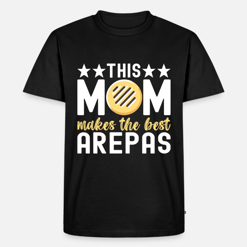 Venezolanische Arepas - Männer Premium Bio T-Shirt - Schwarz
