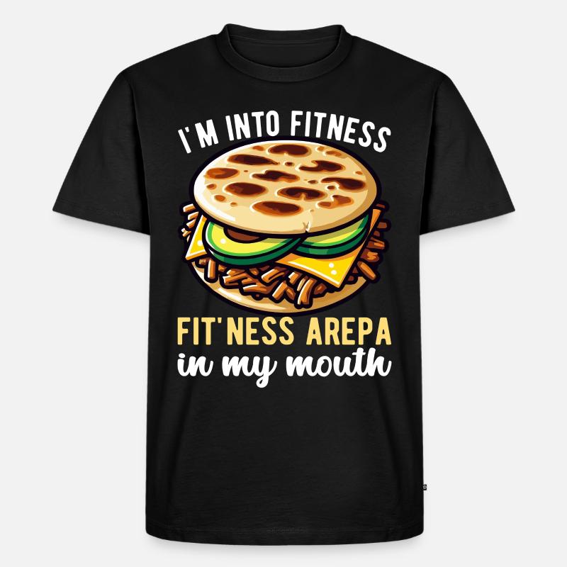 Venezolanische Arepas - Männer Premium Bio T-Shirt - Schwarz