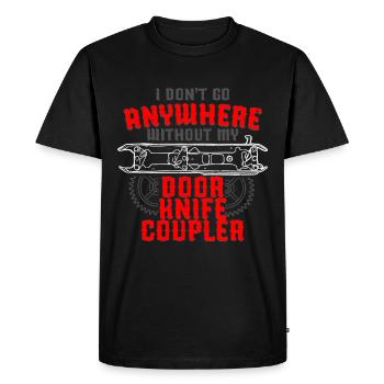 Elevator mechanic Elevator fitter - Men's Premium Organic T-Shirt - black - Front - Nico (187cm)