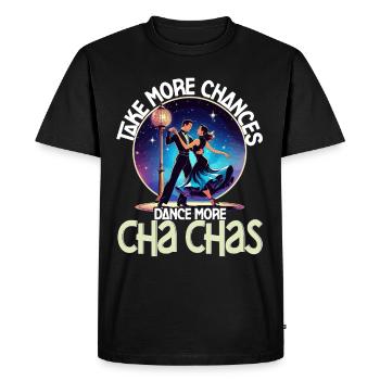 ChaCha Danse Danse Plus de Cha Chas - T-shirt Premium bio Homme - noir - Devant - Nico (187cm)