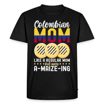 Arepas vénézuélienne - T-shirt Premium bio Homme - noir - Devant - Nico (187cm)