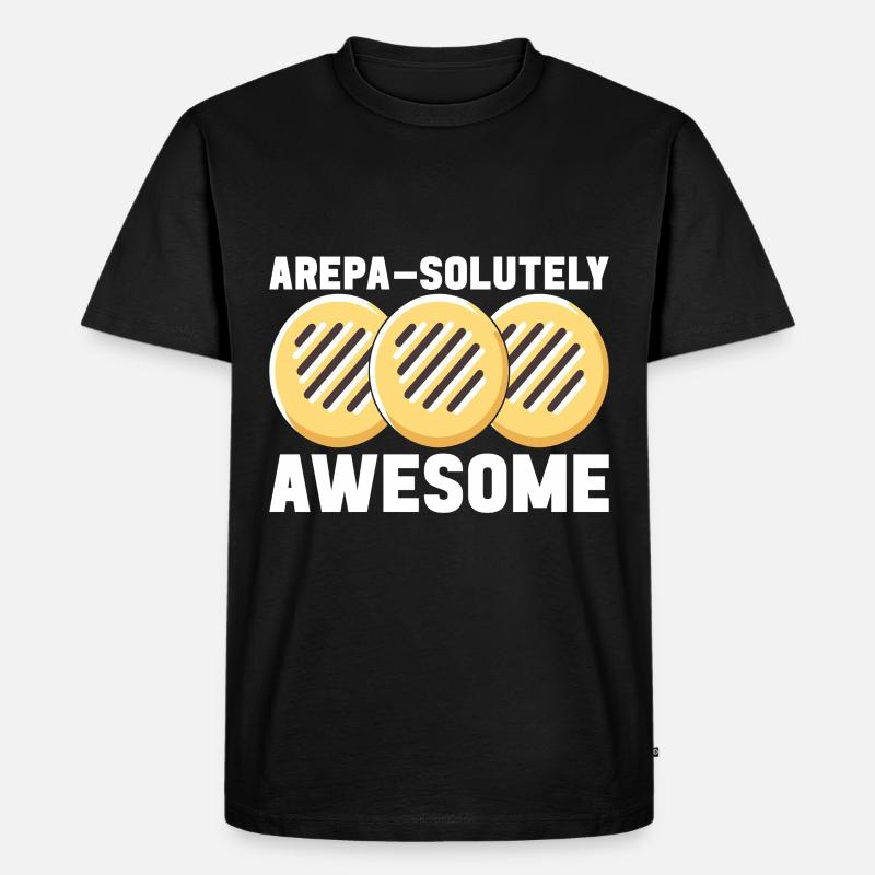 Venezolanische Arepas - Männer Premium Bio T-Shirt - Schwarz
