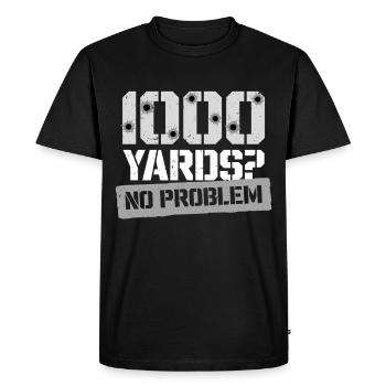 Long range shooting 1000 yards? No Problem - Men's Premium Organic T-Shirt - black - Front - Nico (187cm)