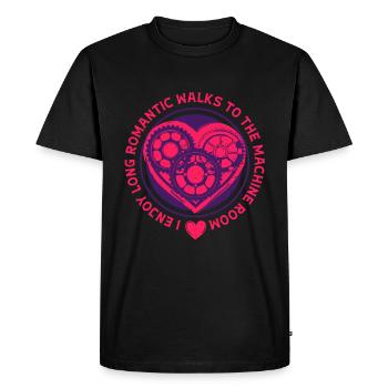 Elevator mechanic Elevator fitter - Men's Premium Organic T-Shirt - black - Front - Nico (187cm)