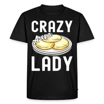Arepas vénézuélienne - T-shirt Premium bio Homme - noir - Devant - Nico (187cm)