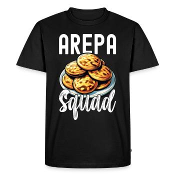 Arepas vénézuélienne - T-shirt Premium bio Homme - noir - Devant - Nico (187cm)