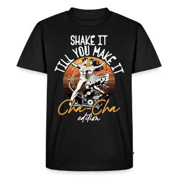 ChaCha Danse Danse Cha Cha Édition - T-shirt Premium bio Homme - noir - Devant - Nico (187cm)