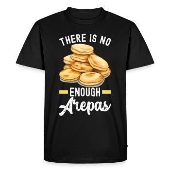 Arepas vénézuélienne - T-shirt Premium bio Homme - noir - Devant - Nico (187cm)