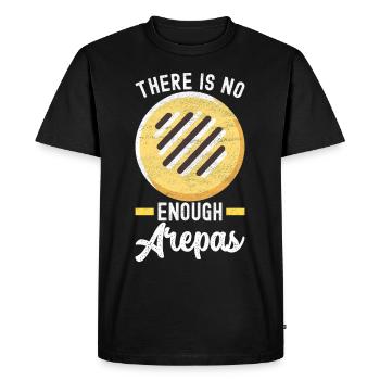 Arepas vénézuélienne - T-shirt Premium bio Homme - noir - Devant - Nico (187cm)