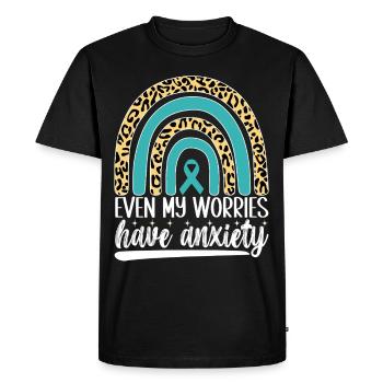 Anxiety disorder Anxiety disorder - Men's Premium Organic T-Shirt - black - Front - Nico (187cm)