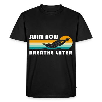 Swimming Pool Sun Friends - Men's Premium Organic T-Shirt - black - Front - Nico (187cm)