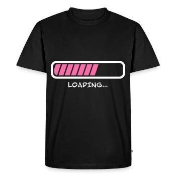 Barre de charge en attente de charge - T-shirt Premium bio Homme - noir - Devant - Nico (187cm)