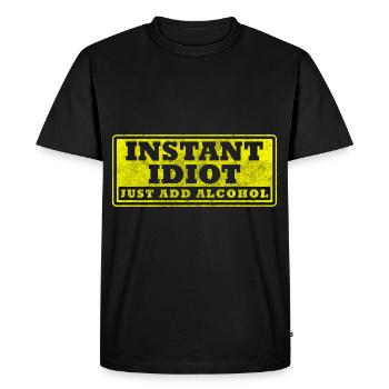 sarcasme, humour, blague, dictons - T-shirt Premium bio Homme - noir - Devant - Nico (187cm)