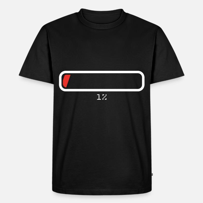 Ladebalken Loading - Männer Premium Bio T-Shirt - Schwarz