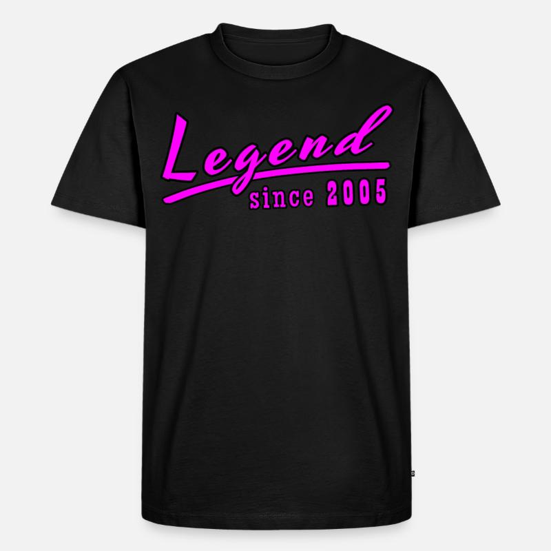 Legend Since 2005 - Männer Premium Bio T-Shirt - Schwarz