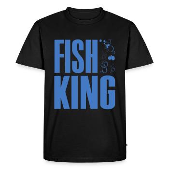 Élevage de poissons Fish King Fish Holder Idée cadeau - T-shirt Premium bio Homme - noir - Devant - Nico (187cm)