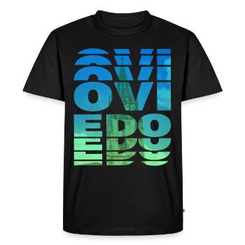 Oviedo Spain City Skyline Home Love Holiday - Men's Premium Organic T-Shirt - black - Front - Nico (187cm)