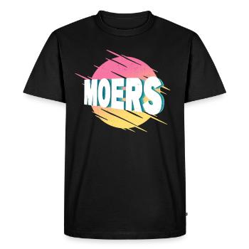 Moers Allemagne City Font Vintage Rétro - T-shirt Premium bio Homme - noir - Devant - Nico (187cm)