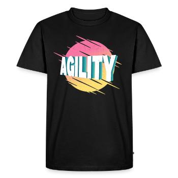 Agility Dog Sport Dog Sports Dog Training - T-shirt Premium bio Homme - noir - Devant - Nico (187cm)