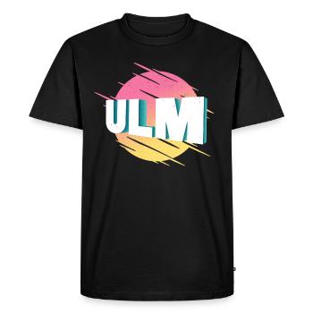 Ulm Germany City Font Vintage Retro - Men's Premium Organic T-Shirt - black - Front - Nico (187cm)