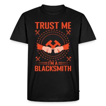 Forgeron Croyez-moi Im A Forger forgeron - T-shirt Premium bio Homme - noir - Devant - Nico (187cm)
