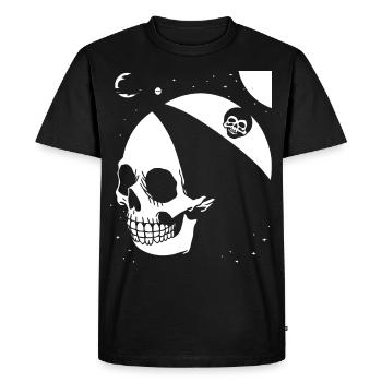 Horreur Crâne Crâne Art Crâne Gothique Heavy Metal - T-shirt Premium bio Homme - noir - Devant - Nico (187cm)