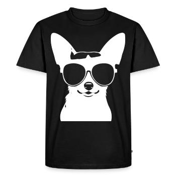 Chihuahua drôle portant des lunettes de soleil Chihuahuas - T-shirt Premium bio Homme - noir - Devant - Nico (187cm)