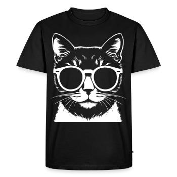 Mignon Anime Girl Gothique Manga Lunettes de soleil de conte de fées - T-shirt Premium bio Homme - noir - Devant - Nico (187cm)