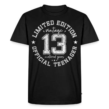 13 Year Old Official Teenager 13th Birthday Party - T-shirt Premium bio Homme - noir - Devant - Nico (187cm)