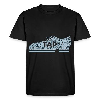 Claquettes Claquettes Danse Jazz Danse Claquettes - T-shirt Premium bio Homme - noir - Devant - Nico (187cm)