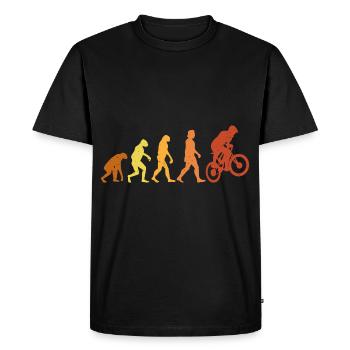 Evolution du BMX Vintage et Rétro - T-shirt Premium bio Homme - noir - Devant - Nico (187cm)