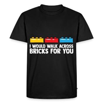 Brick Builder Toys Blocks Clamping Blocks Bricks - Men's Premium Organic T-Shirt - black - Front - Nico (187cm)