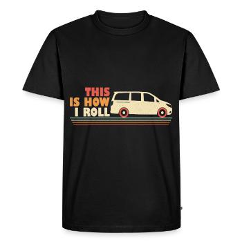 Working Daddy Drives Minivan Dad Lifestyle Dads - T-shirt Premium bio Homme - noir - Devant - Nico (187cm)