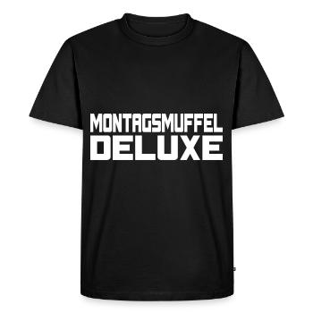 Monday Grouch Deluxe - Men's Premium Organic T-Shirt - black - Front - Nico (187cm)