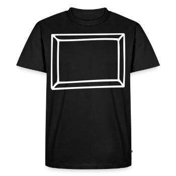 Frame - Men's Premium Organic T-Shirt - black - Front - Nico (187cm)