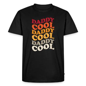 Daddy Cool Father Retro - Men's Premium Organic T-Shirt - black - Front - Nico (187cm)