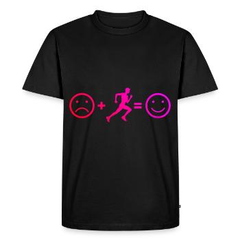 Ski de fond Jogging Course Jogging - T-shirt Premium bio Homme - noir - Devant - Nico (187cm)