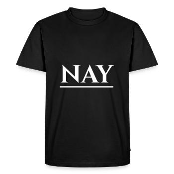 NEY - Men's Premium Organic T-Shirt - black - Front - Nico (187cm)