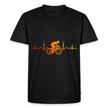 Cycliste de route Vélo de route Vélo de route Vélo de route - T-shirt Premium bio Homme - noir - Devant - Nico (187cm)